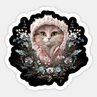 Cozy Cat Sticker